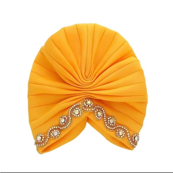 Yellow gold dazzling hat - Picture 5 of 5